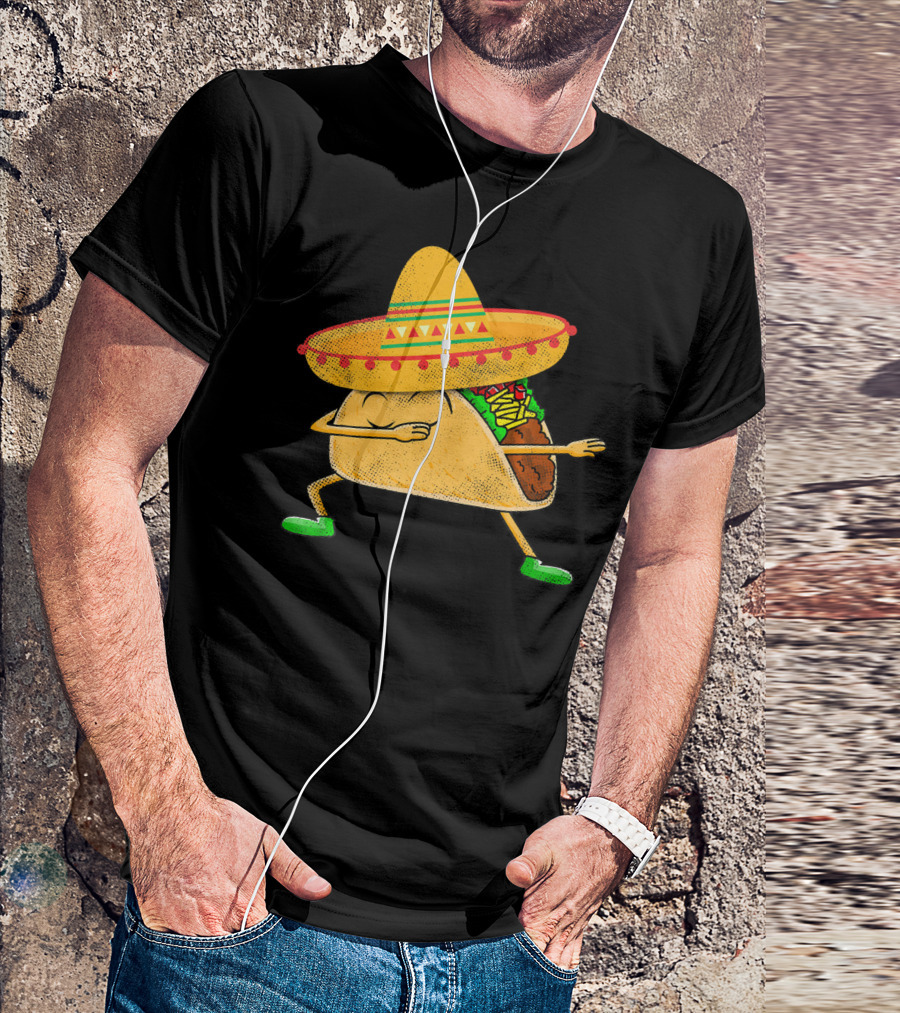 Mexican Sombrero Dabbing Taco T-Shirt