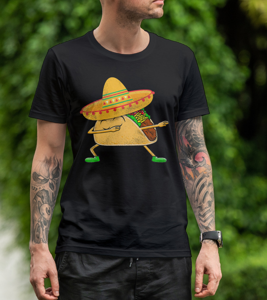 Mexican Sombrero Dabbing Taco T-Shirt