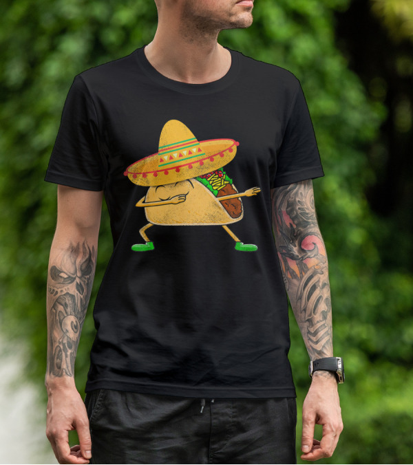Mexican Sombrero Dabbing Taco T-Shirt