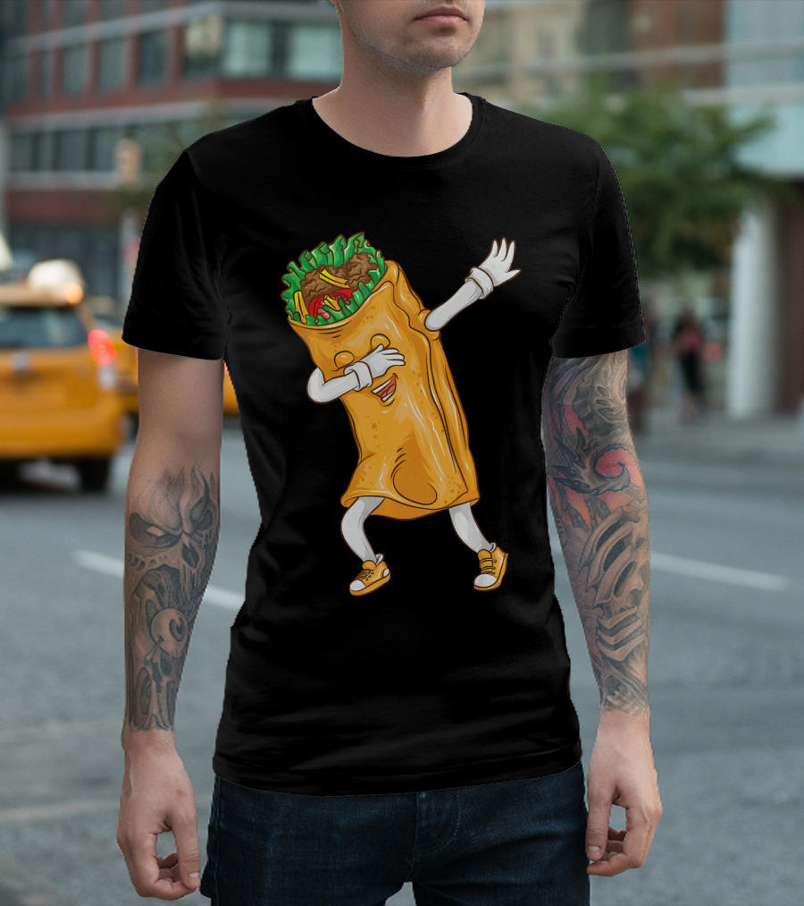 Cinco De Mayo Dabbing Burrito Cool Taco Party T-Shirt