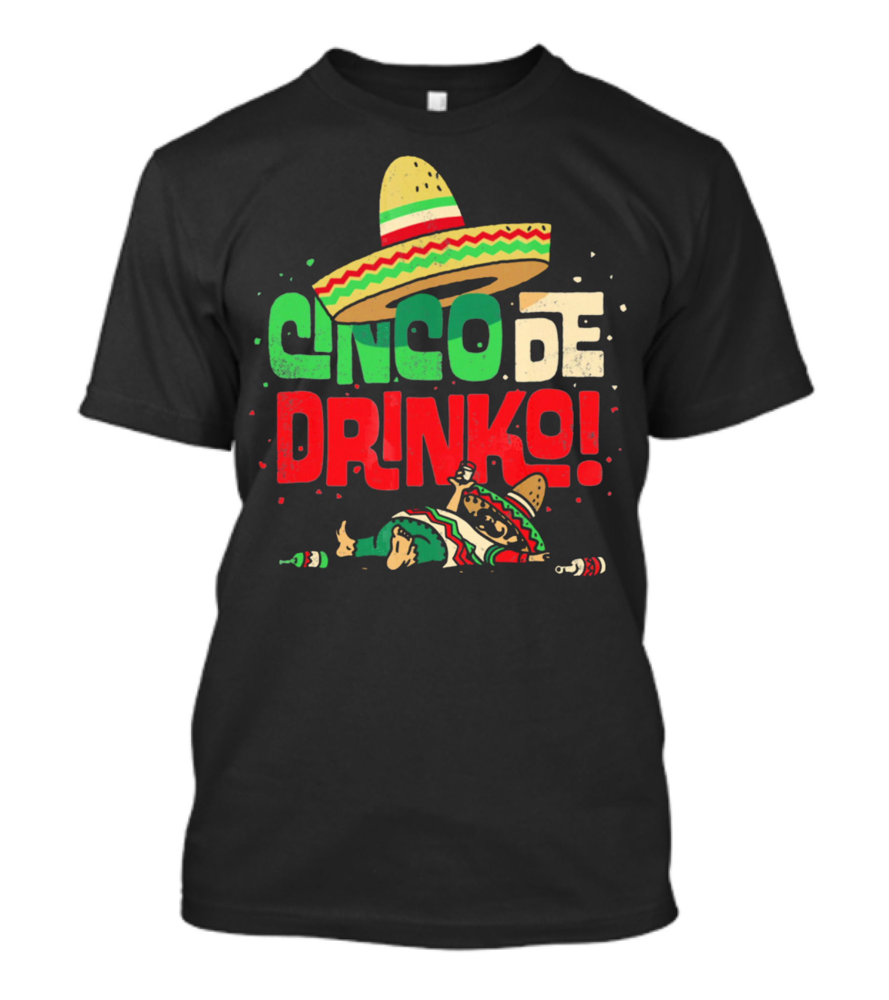Cinco De Drinko Sombrero Fiesta T-Shirt