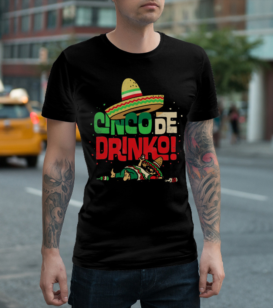 Cinco de Drinko Sombrero Fiesta T-Shirt