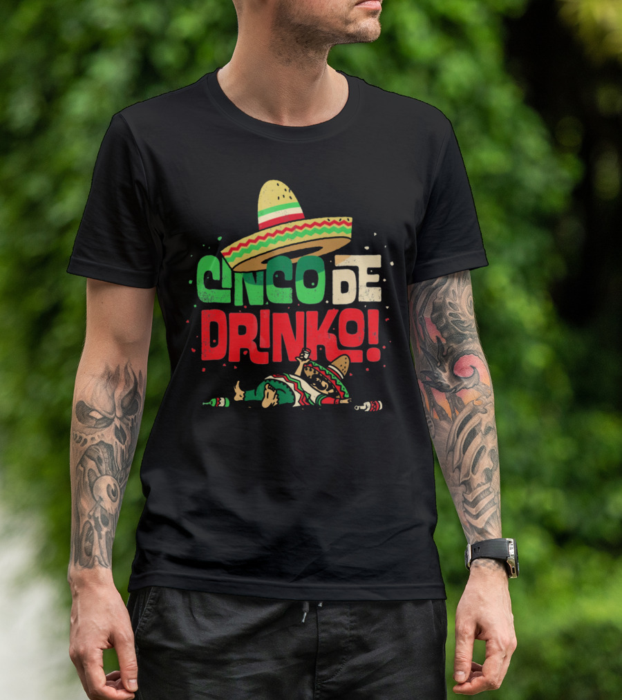 Cinco De Drinko Sombrero Fiesta T-Shirt