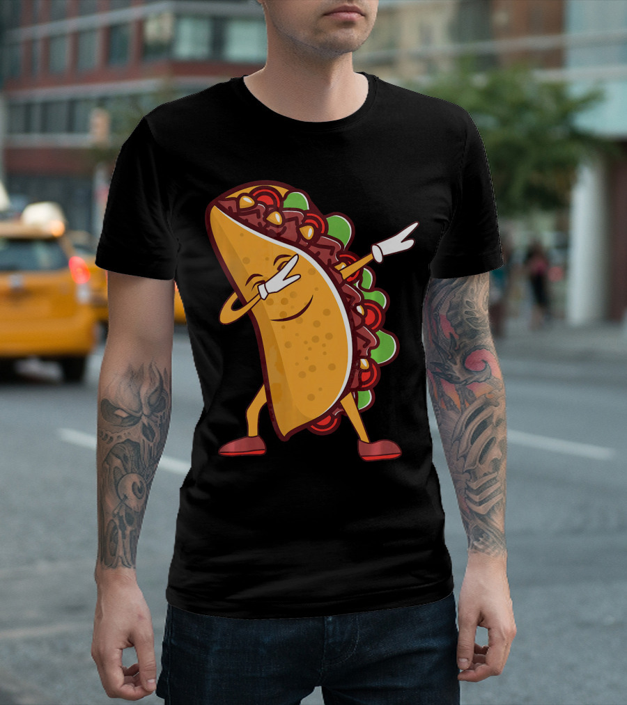 Dabbing Taco Cinco De Mayo Mexican Food T-Shirt