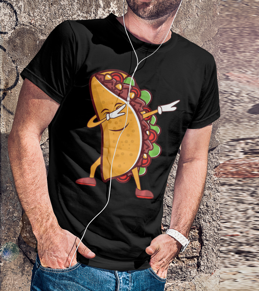 Dabbing Taco Cinco De Mayo Mexican Food T-Shirt