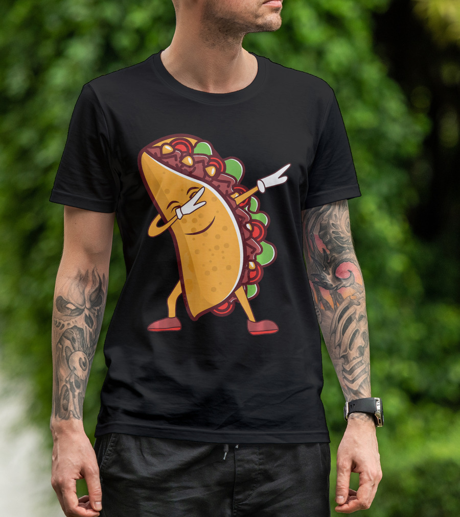 Dabbing Taco Cinco De Mayo Mexican Food T-Shirt
