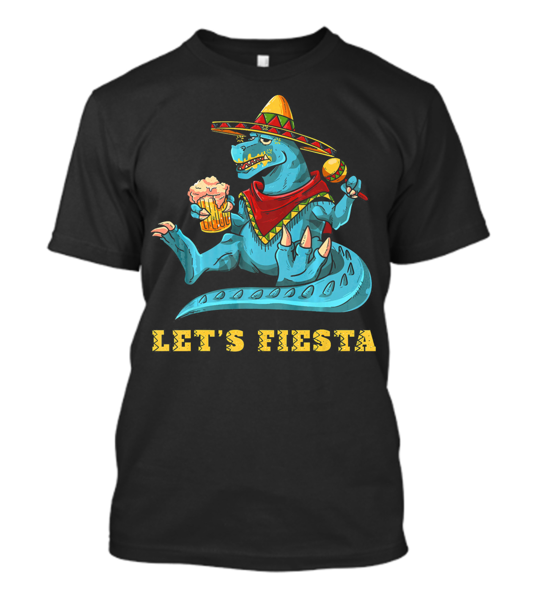 Cinco De Mayo Let's Fiesta Rex Dinosaur T-Shirt