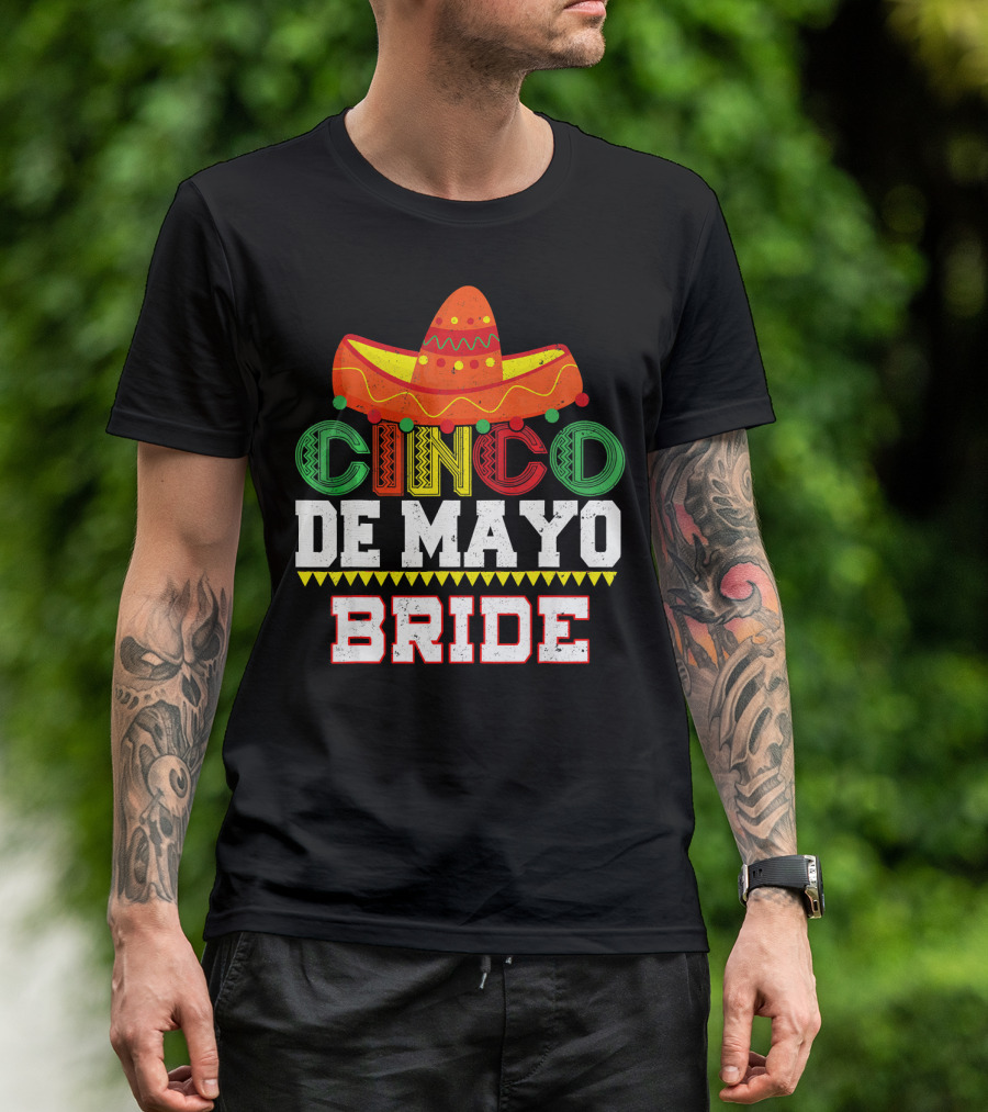 Cinco De Mayo Bride Sombrero Fiesta T-Shirt