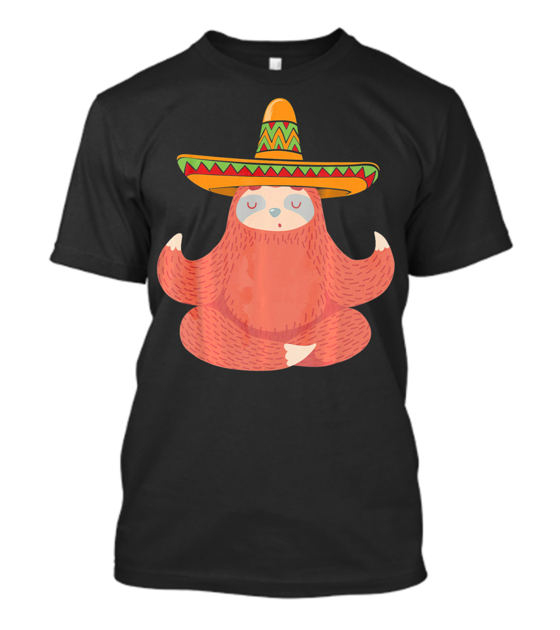 Sloth Sombrero Mexican Fiesta Cinco De Mayo T-Shirt