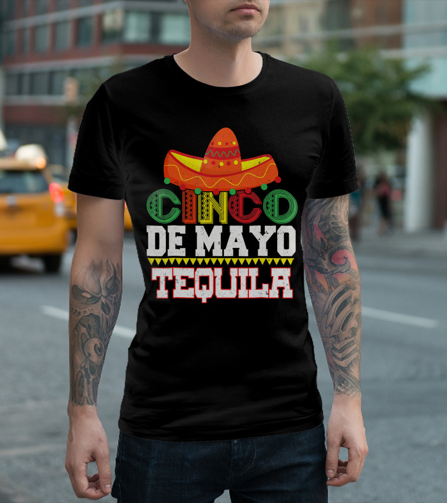 Cinco De Mayo Tequila Sombrero T-Shirt