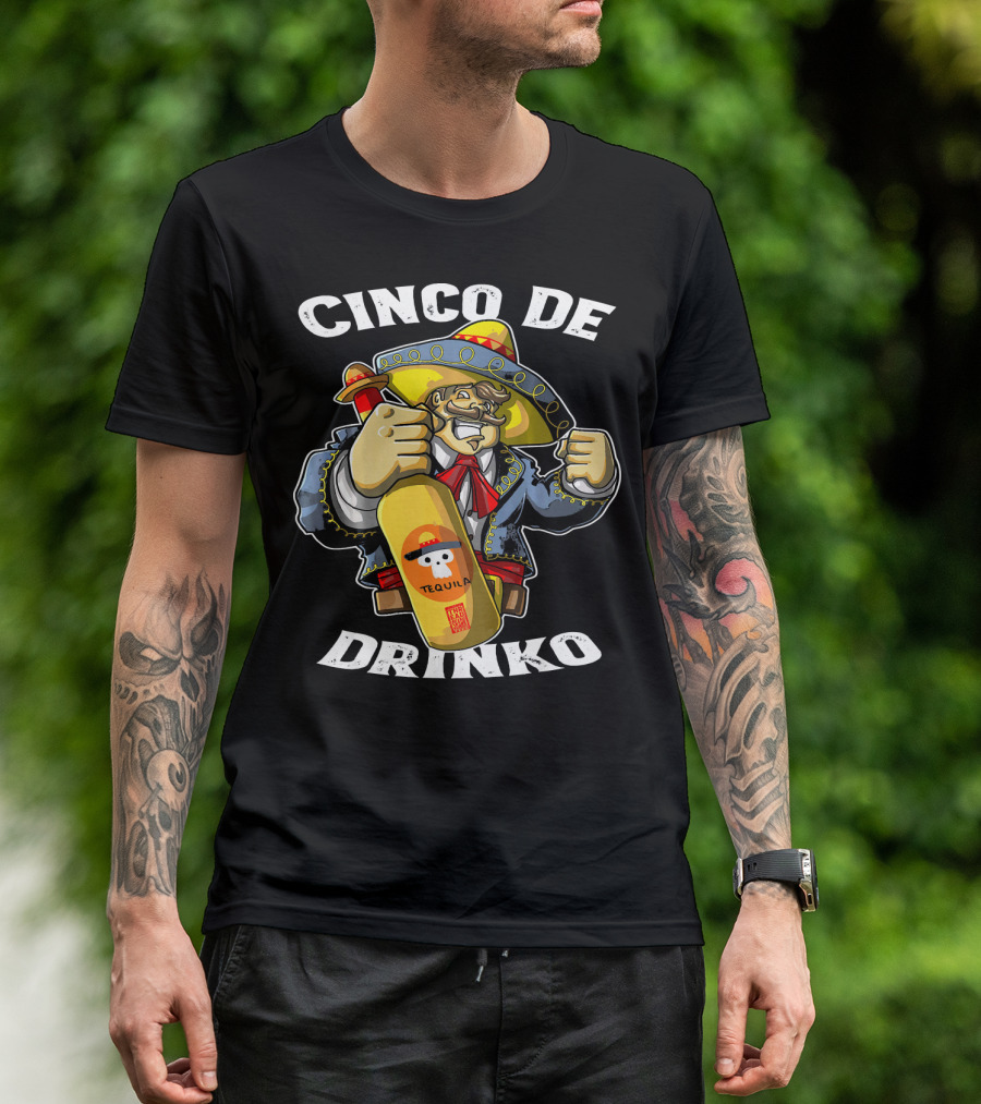 Cinco De Drinko Tequila Mariachi Costume Mexican T-Shirt