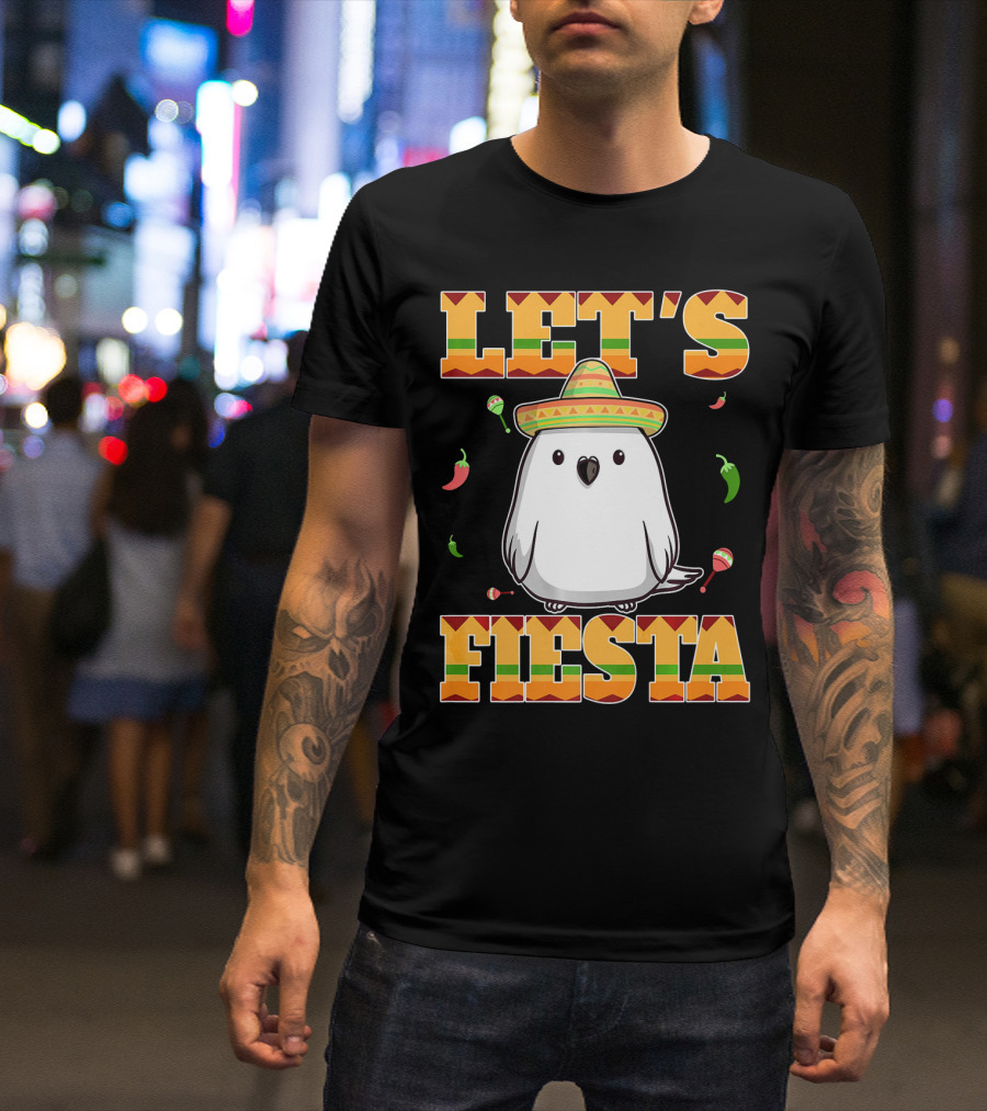 Let's Fiesta Bird Sombrero Cinco De Mayo Mexican T-Shirt