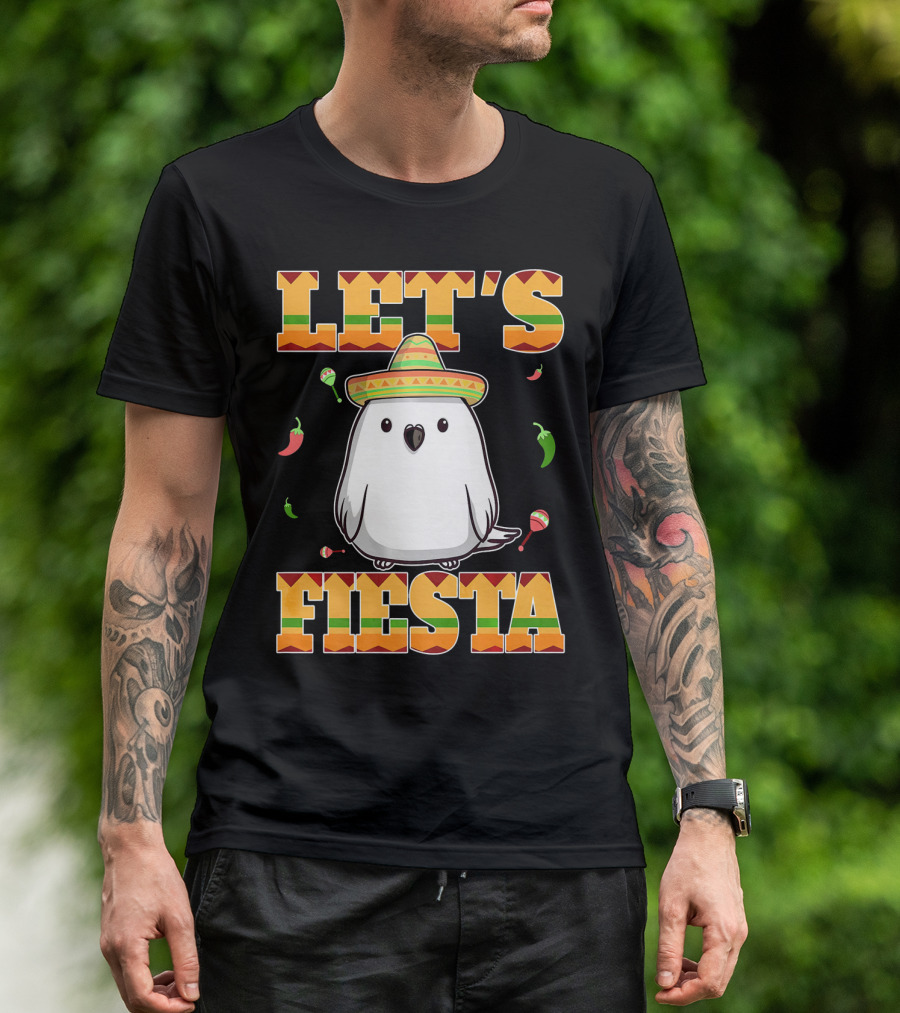 Let's Fiesta Bird Sombrero Cinco De Mayo Mexican T-Shirt