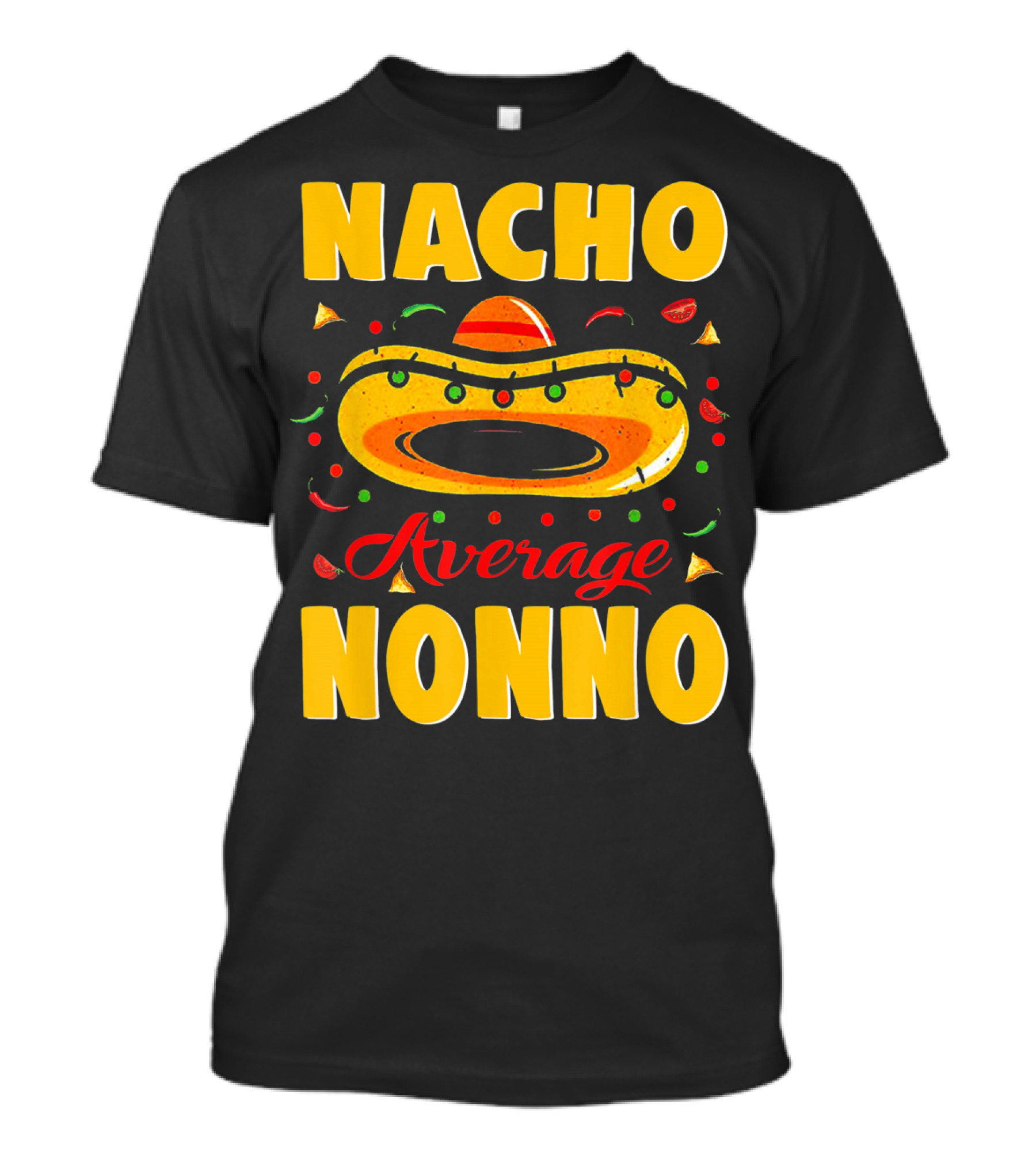 Nacho Average Nonno Festive Sombrero Fiesta Elements T-Shirt