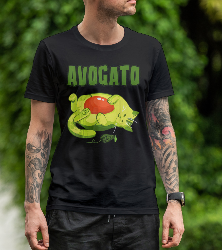 Avogato Cinco De Mayo Funny Meow Avocado Mexico T-Shirt