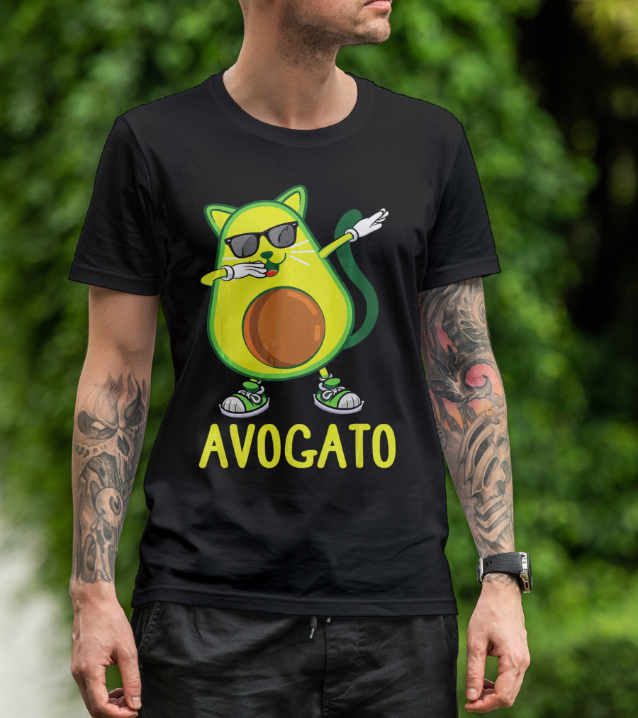 Funny Avogato Cat Dabbing Cinco De Kittens T-Shirt