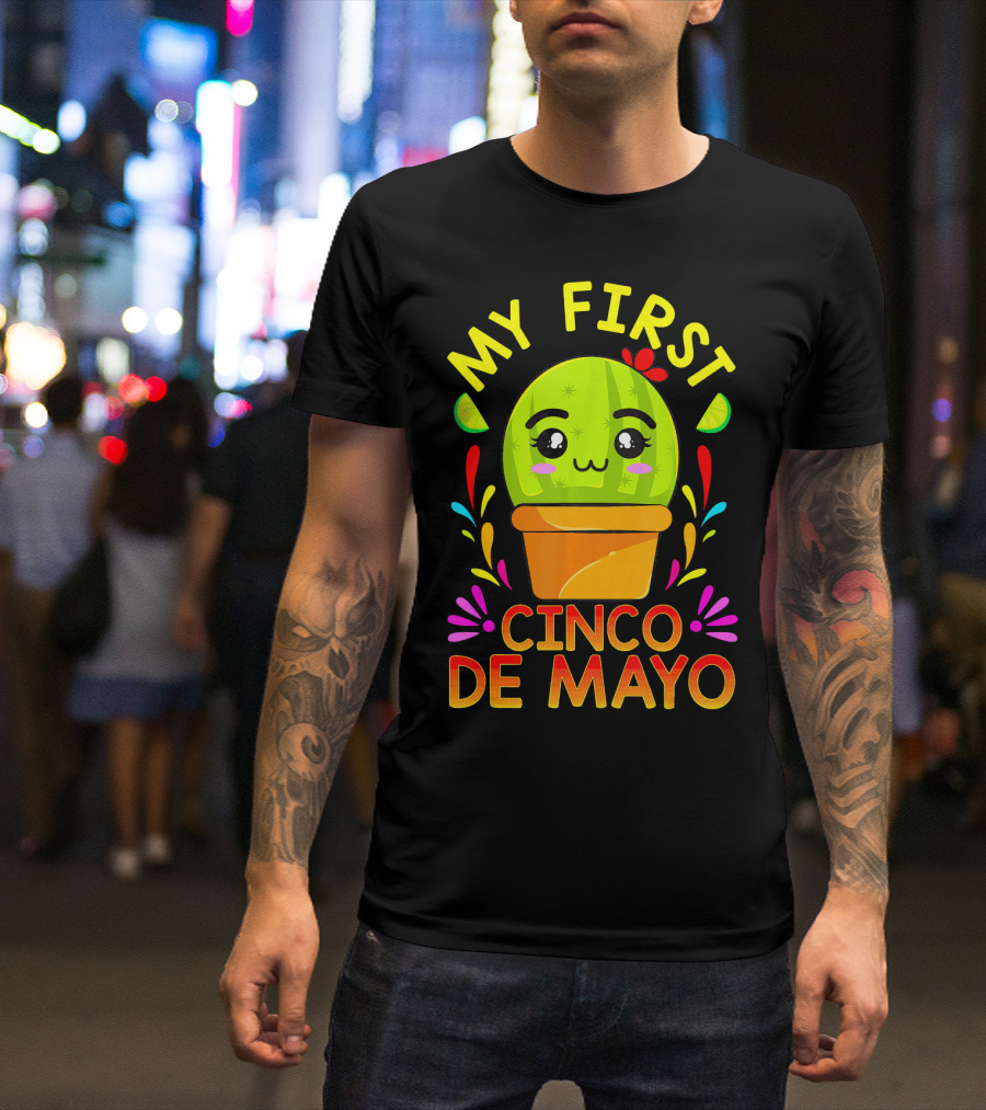My First Cinco De Mayo Cute Cactus Baby T-Shirt
