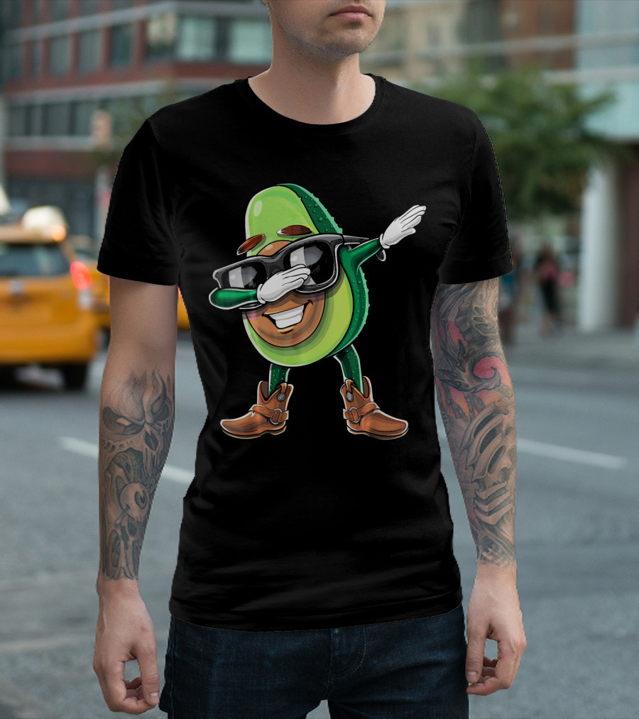 Cinco De Mayo Dabbing Avocado Fiesta Fun T-Shirt