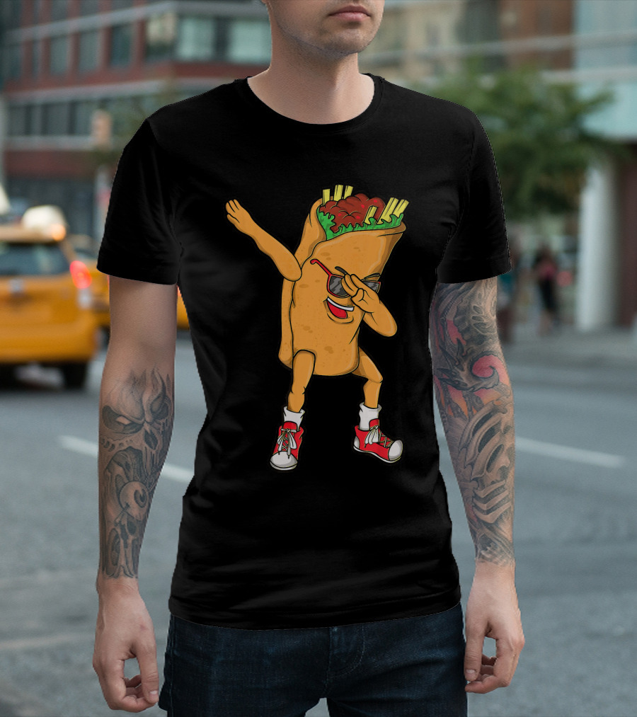 Dabbing Burrito Cinco de Mayo Burrito Party Fun T-Shirt