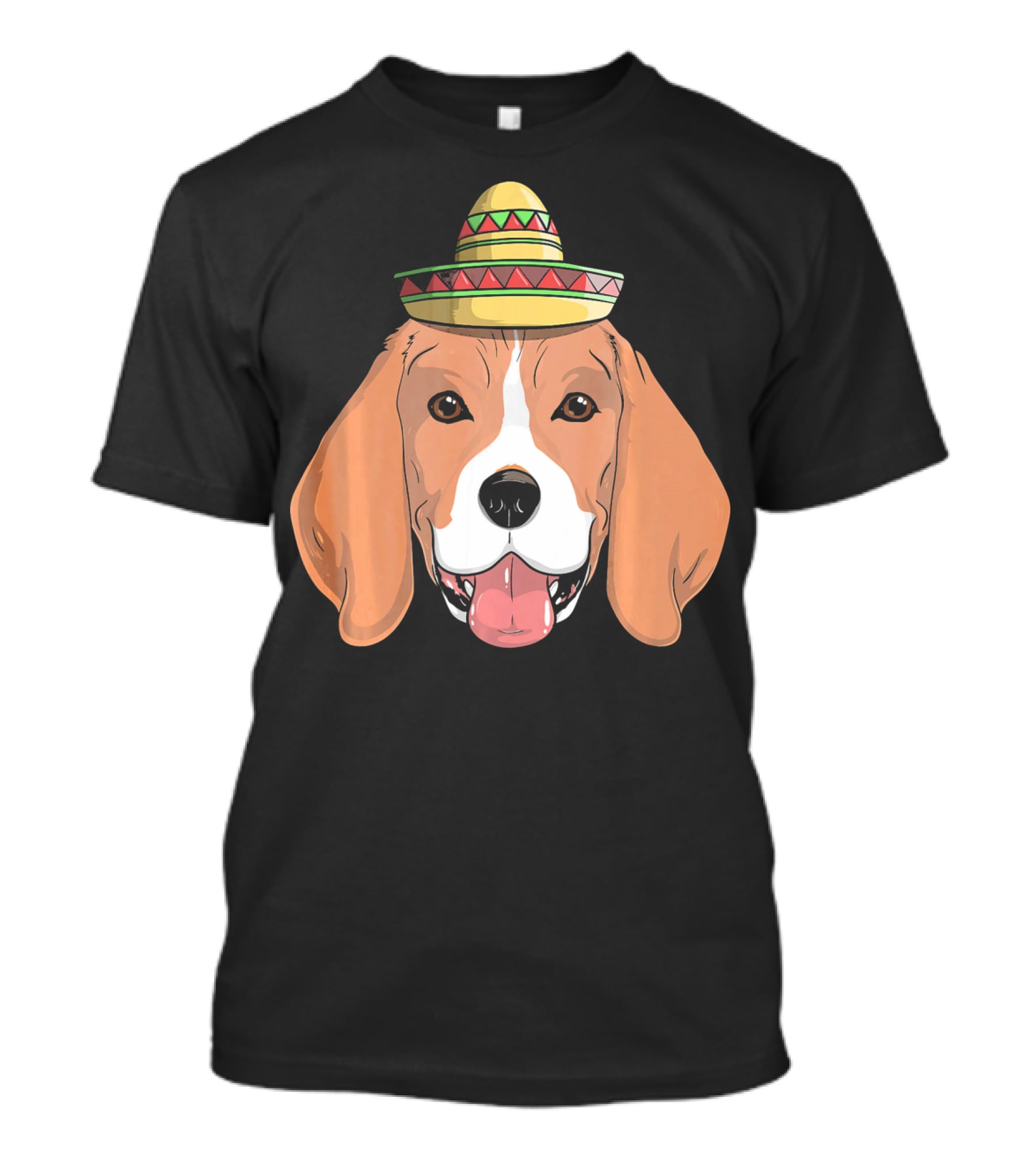 Beagle Dog Sombrero Fiesta Cinco De Mayo T-Shirt