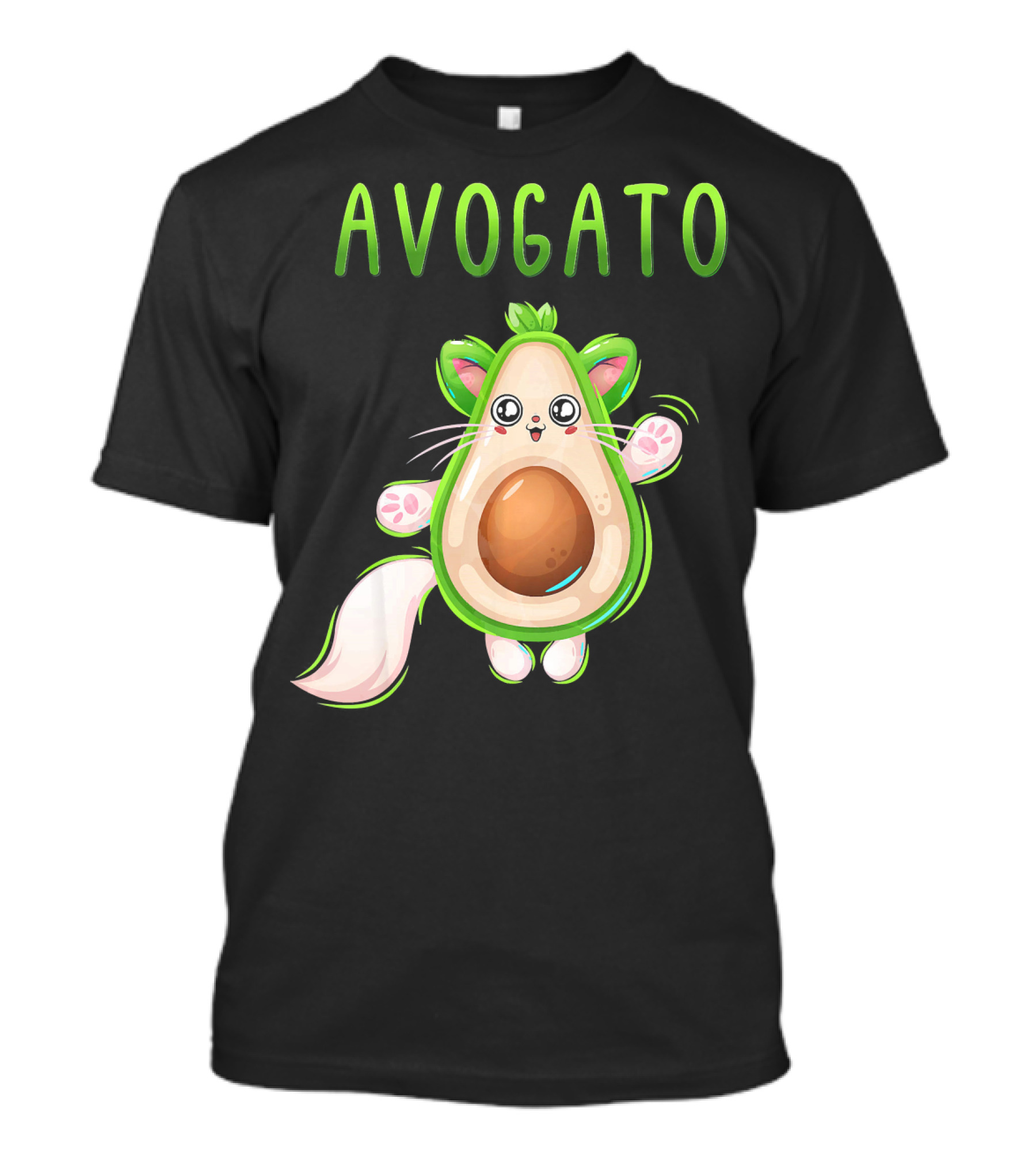AVOGATO Avocado Cat T-Shirt