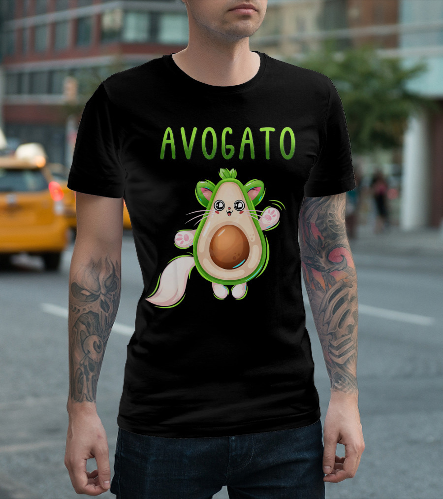 AVOGATO Avocado Cat T-Shirt