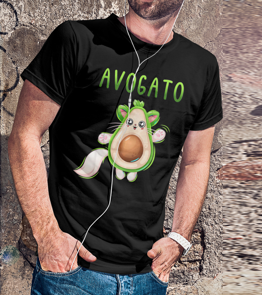AVOGATO Avocado Cat T-Shirt