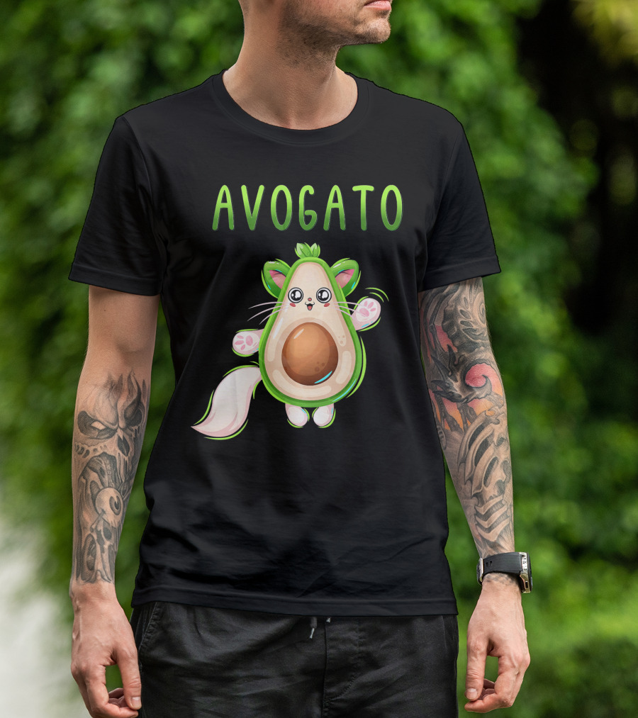 AVOGATO Avocado Cat T-Shirt