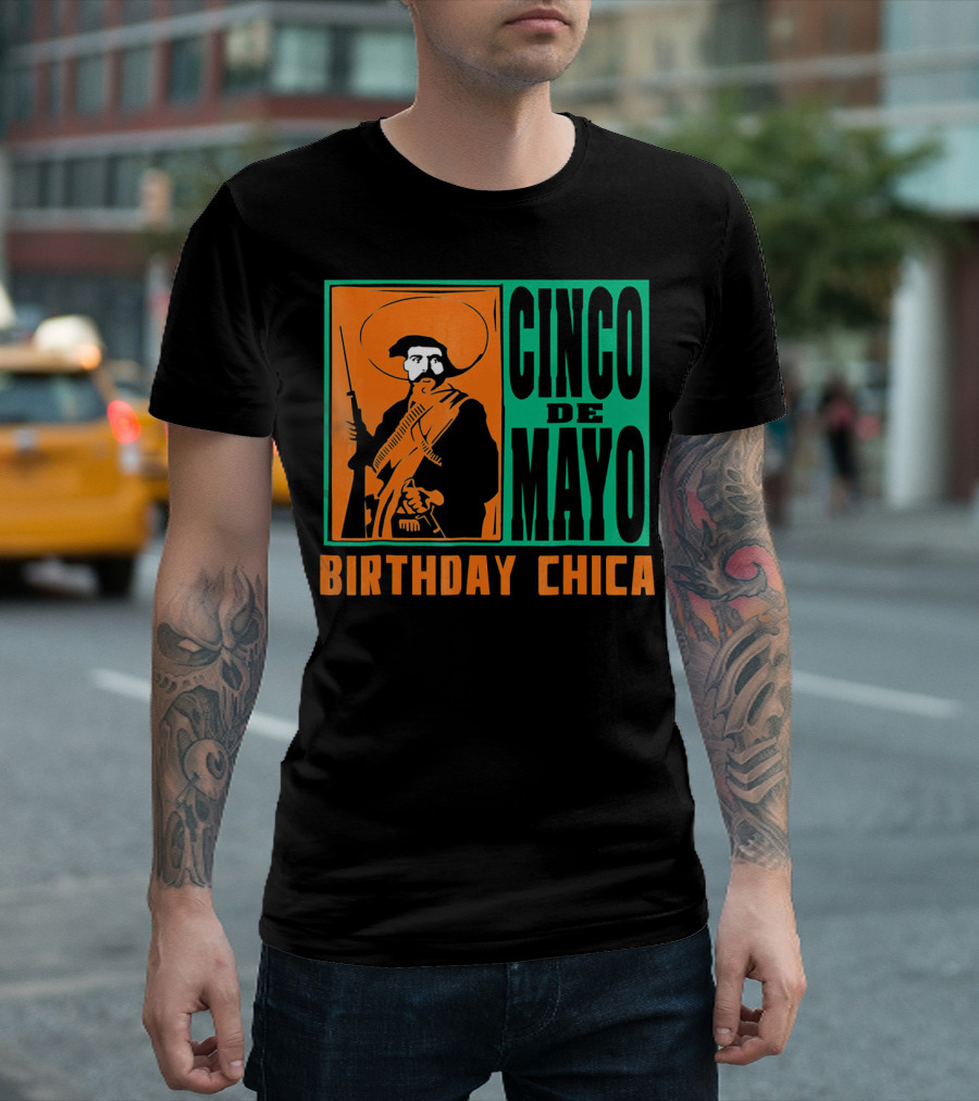 Cinco de Mayo Birthday Chica Mexican Revolutionary T-Shirt
