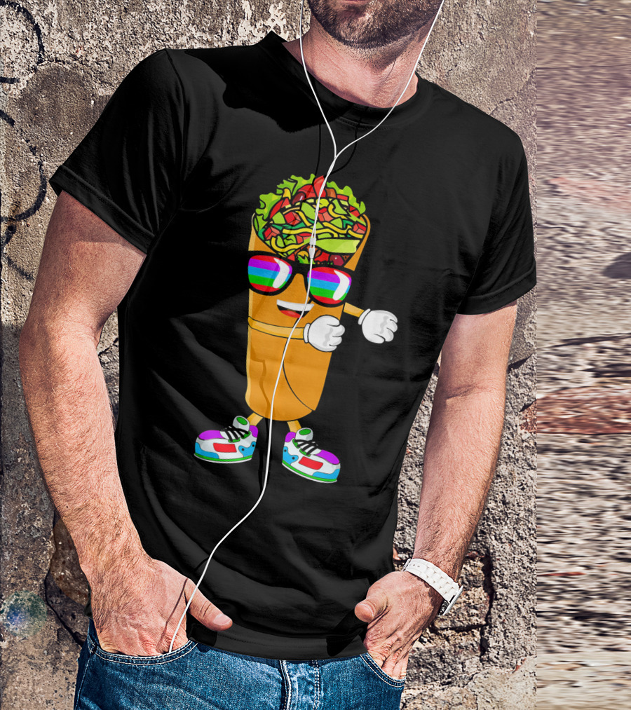 Flossing Burrito Dancing Cinco De Mayo Fun T-Shirt