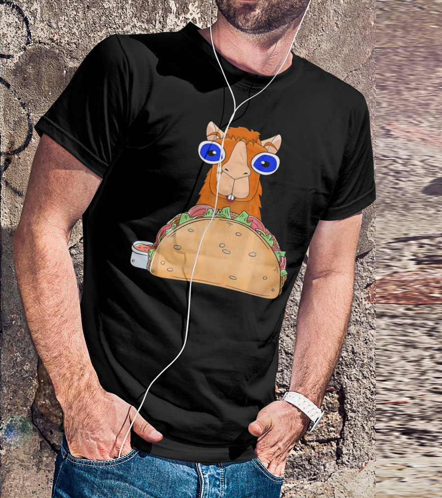 Llama Taco Lover Cinco De Mayo T-Shirt