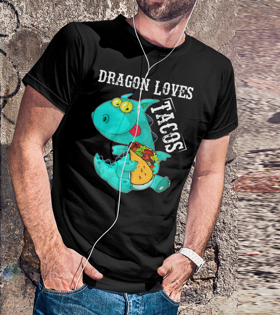 Dragon Loves Tacos Cinco De Mayo Taco T-Shirt