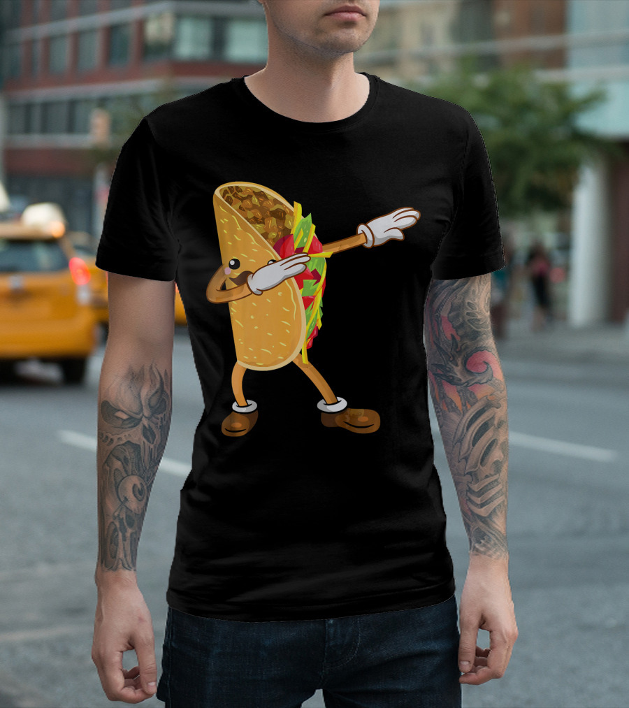 Dabbing Taco Dance Funny Cinco de Mayo T-Shirt