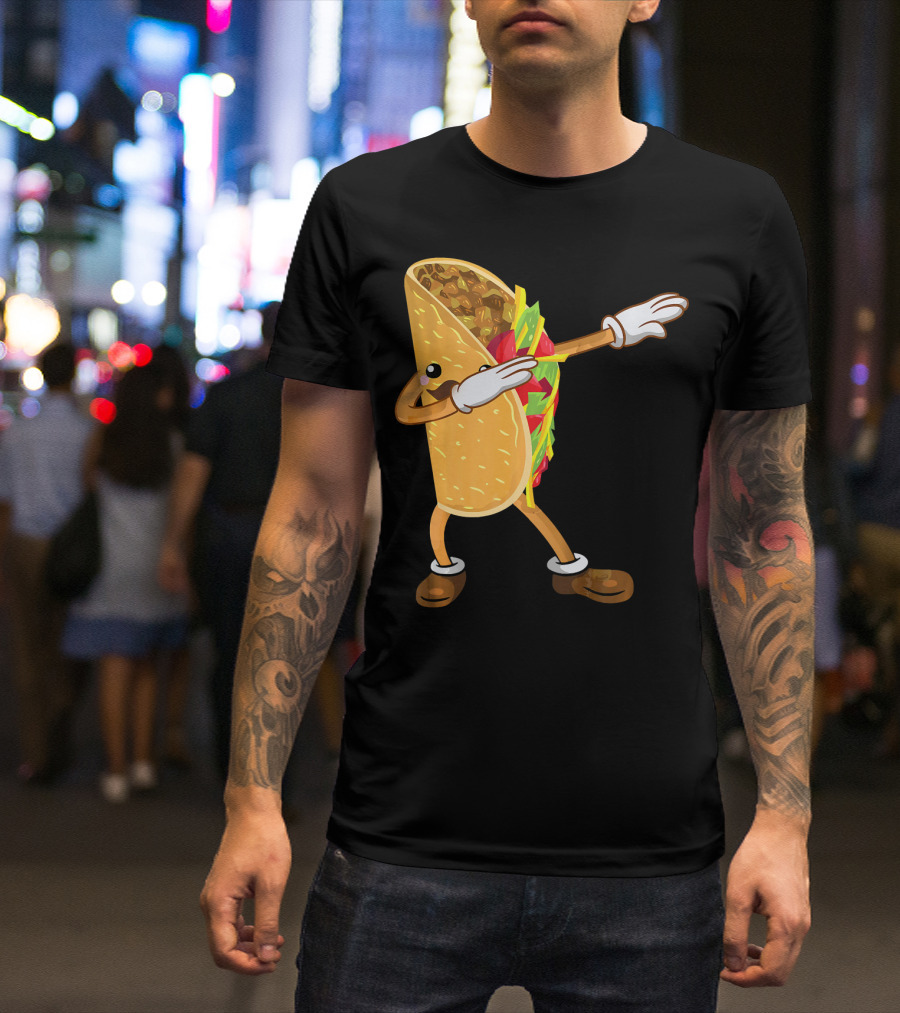 Dabbing Taco Dance Funny Cinco De Mayo T-Shirt