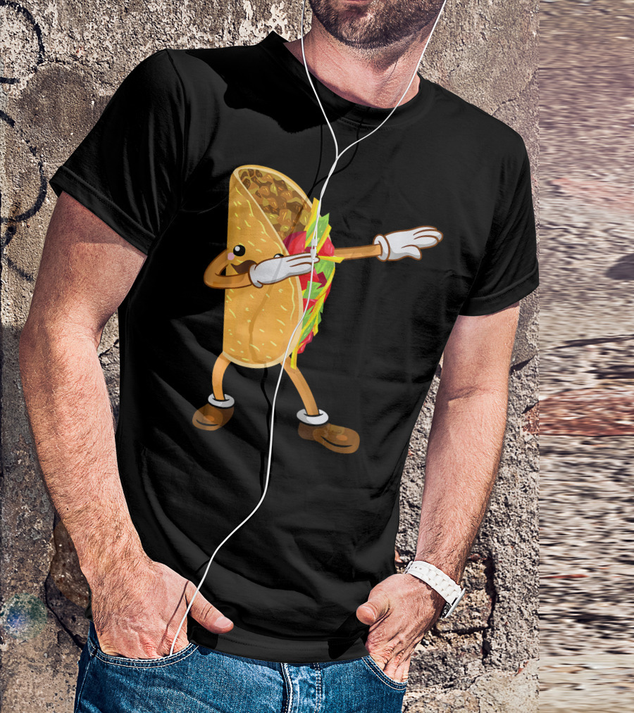 Dabbing Taco Dance Funny Cinco De Mayo T-Shirt