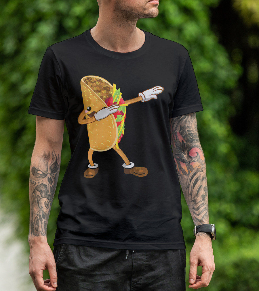 Dabbing Taco Dance Funny Cinco De Mayo T-Shirt