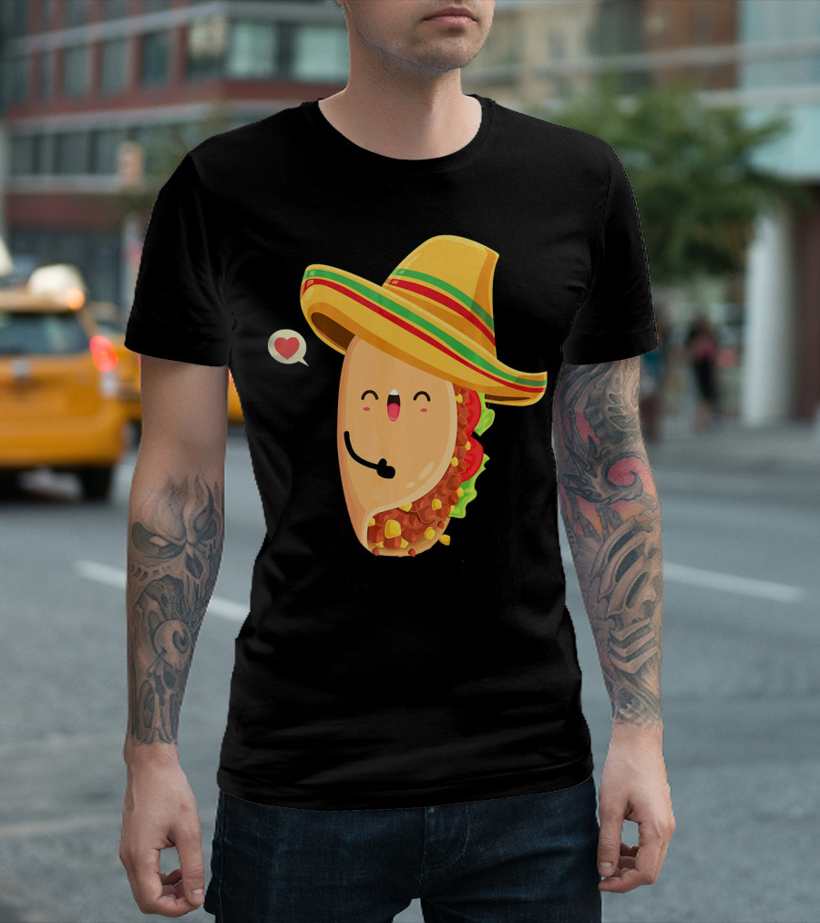 Flossing Cinco De Mayo Taco Sombrero Festive T-Shirt