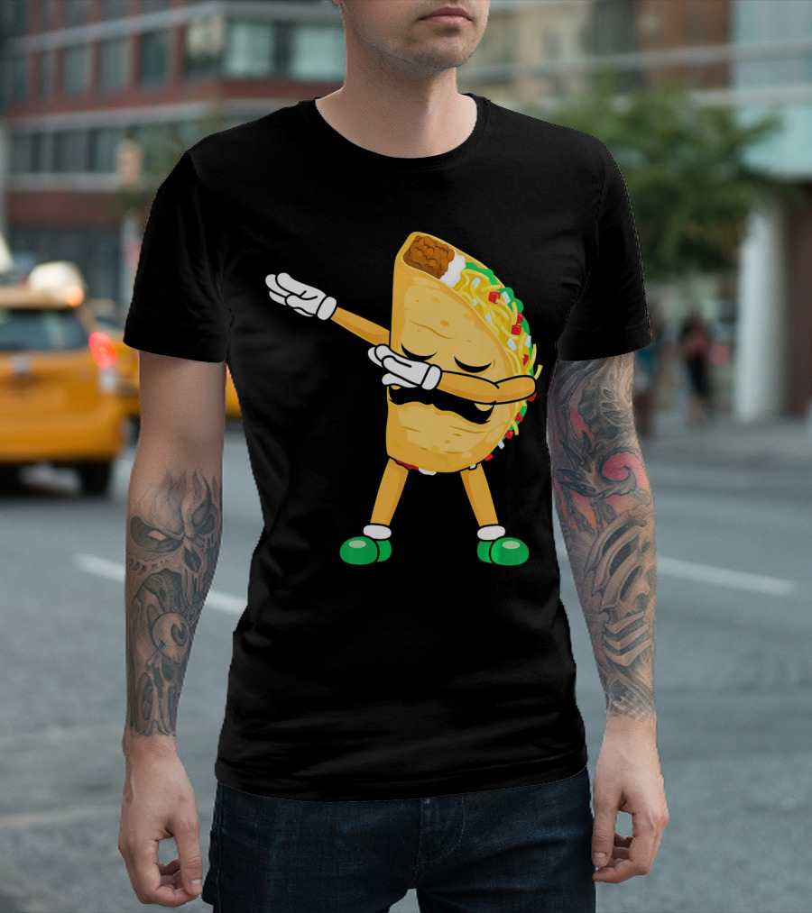 Dabbing Taco Mexican Cinco De Mayo Dab T-Shirt