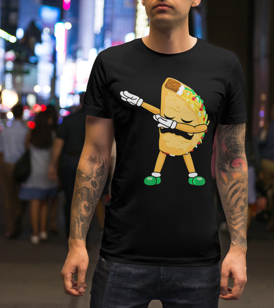 Dabbing Taco Mexican Cinco De Mayo Dab T-Shirt