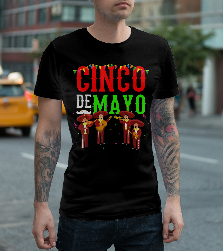 Cinco De Mayo Mariachi Men Mexico T-Shirt