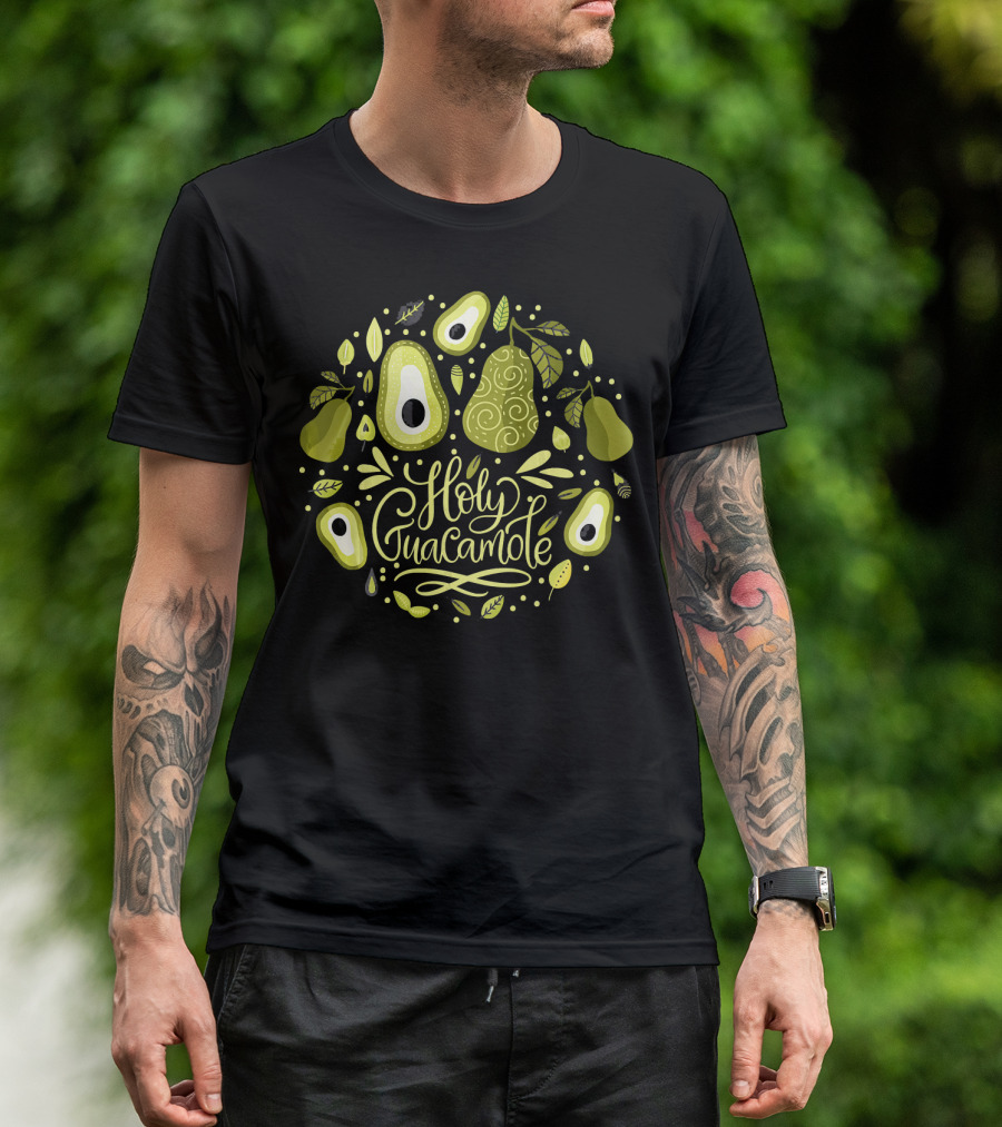 Holy Guacamole Avocado Lover Vegan Delight T-Shirt