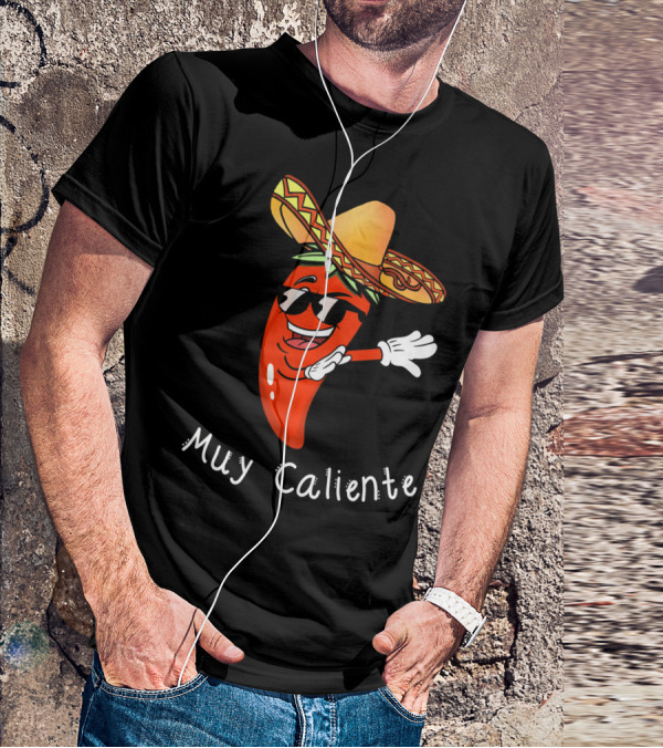 Muy Caliente Dabbing Jalapeno Cinco De Mayo T-Shirt