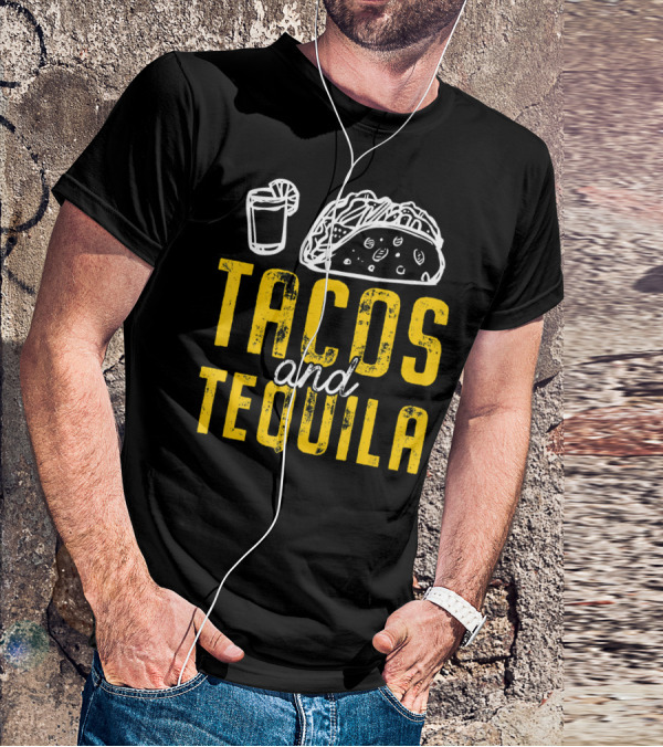 Tacos And Tequila Cinco De Mayo Taco Drink Fiesta T-Shirt
