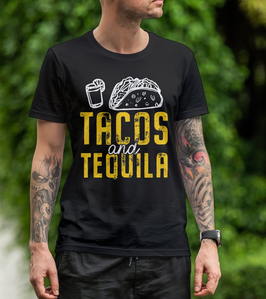 Tacos And Tequila Cinco De Mayo Taco Drink Fiesta T-Shirt