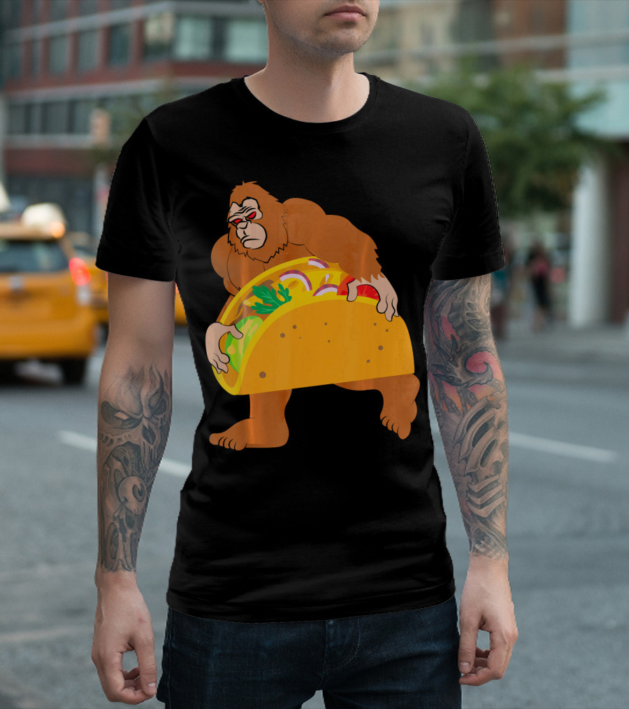 Bigfoot Taco Cinco De Mayo T-Shirt