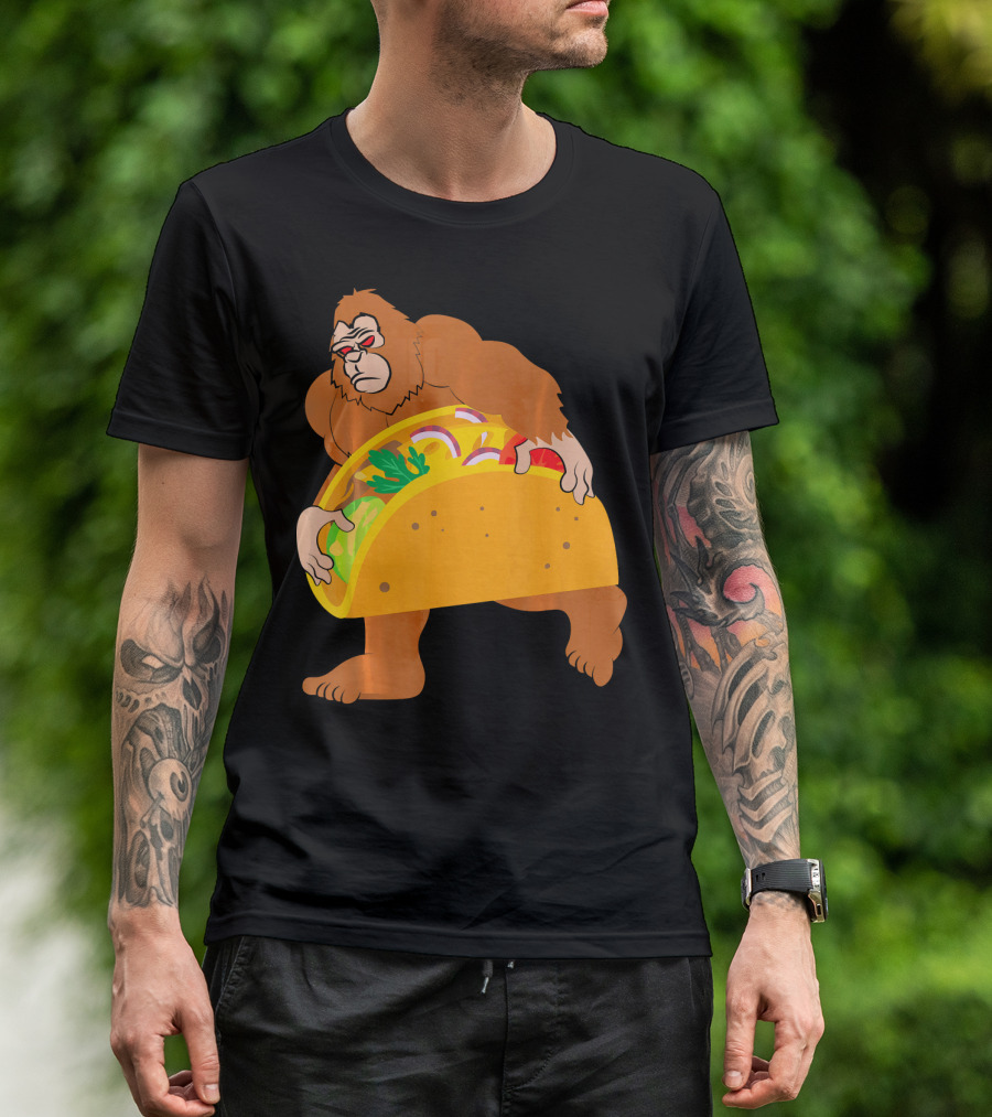 Bigfoot Taco Cinco De Mayo T-Shirt