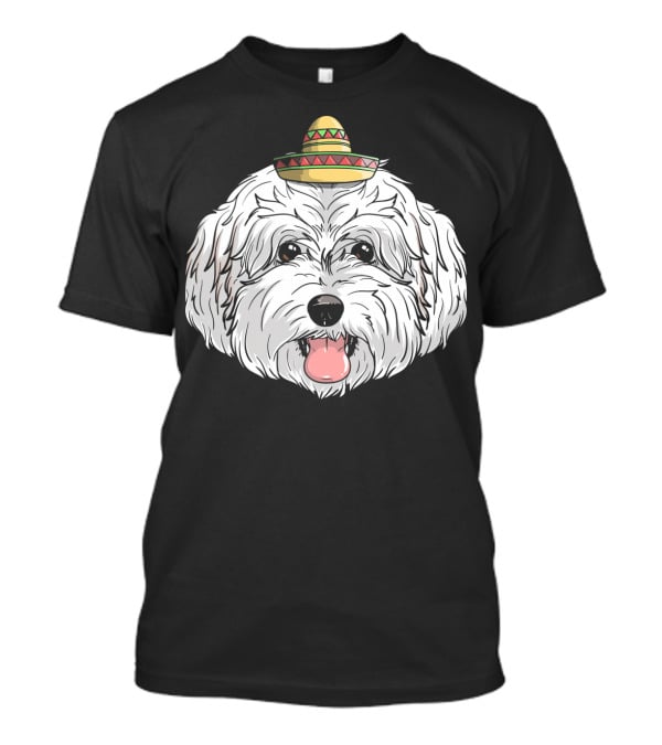 Maltipoo Dog Sombrero Fiesta Cinco De Mayo T-Shirt