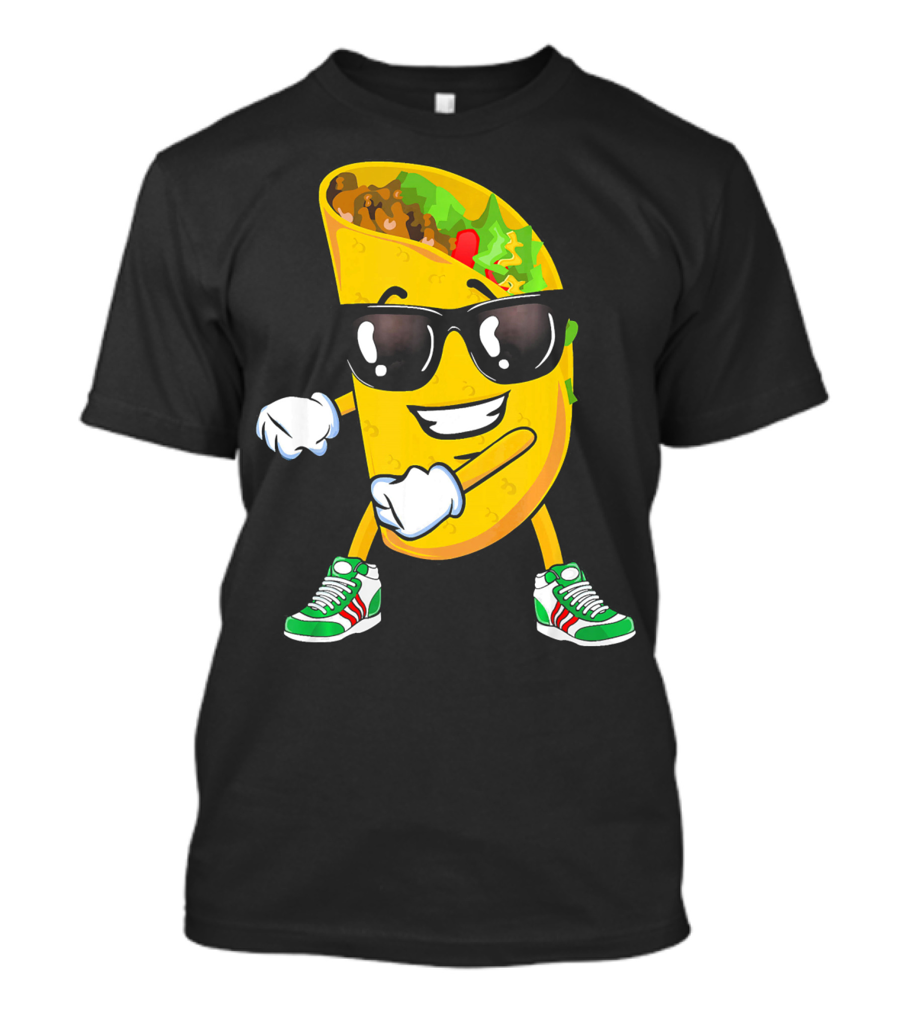 Flossing Taco Floss Like A Boss Sunglasses Cool Moves Sneakers T-Shirt