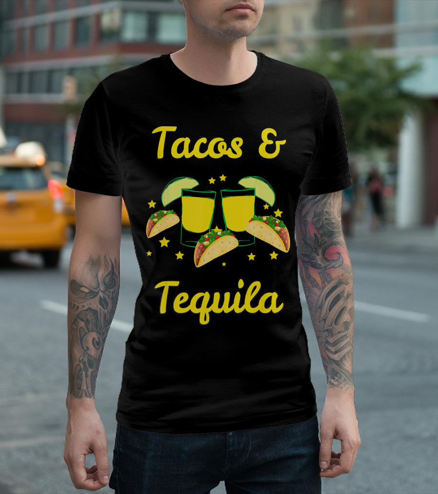 Cinco De Mayo Tacos Tequila Emoji T-Shirt
