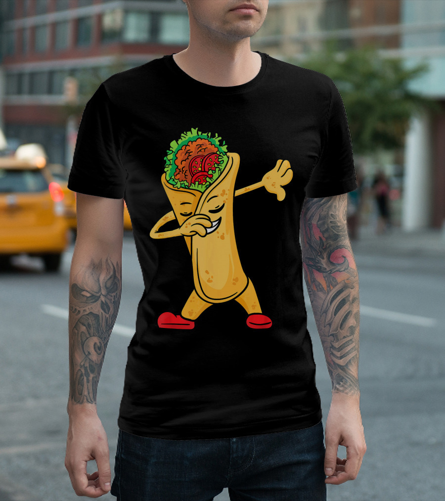 Dabbing Burrito Cinco de Mayo Me Fiesta T-Shirt